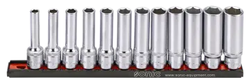 Flank socket set 1/2" deep on rail 12-pcs. redirect to product page